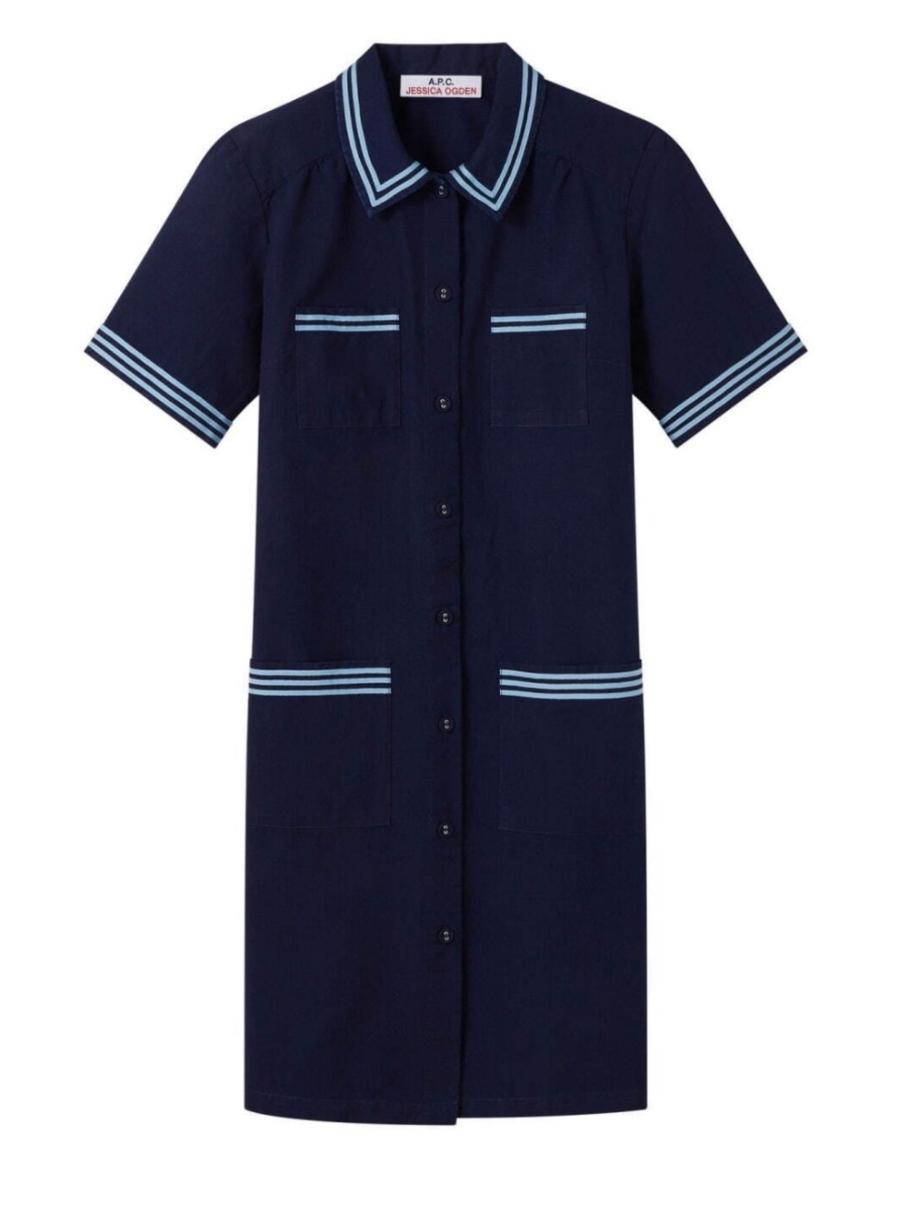 A.P.C. x Jessica Ogden denim shirt dress Size 36 US 4
